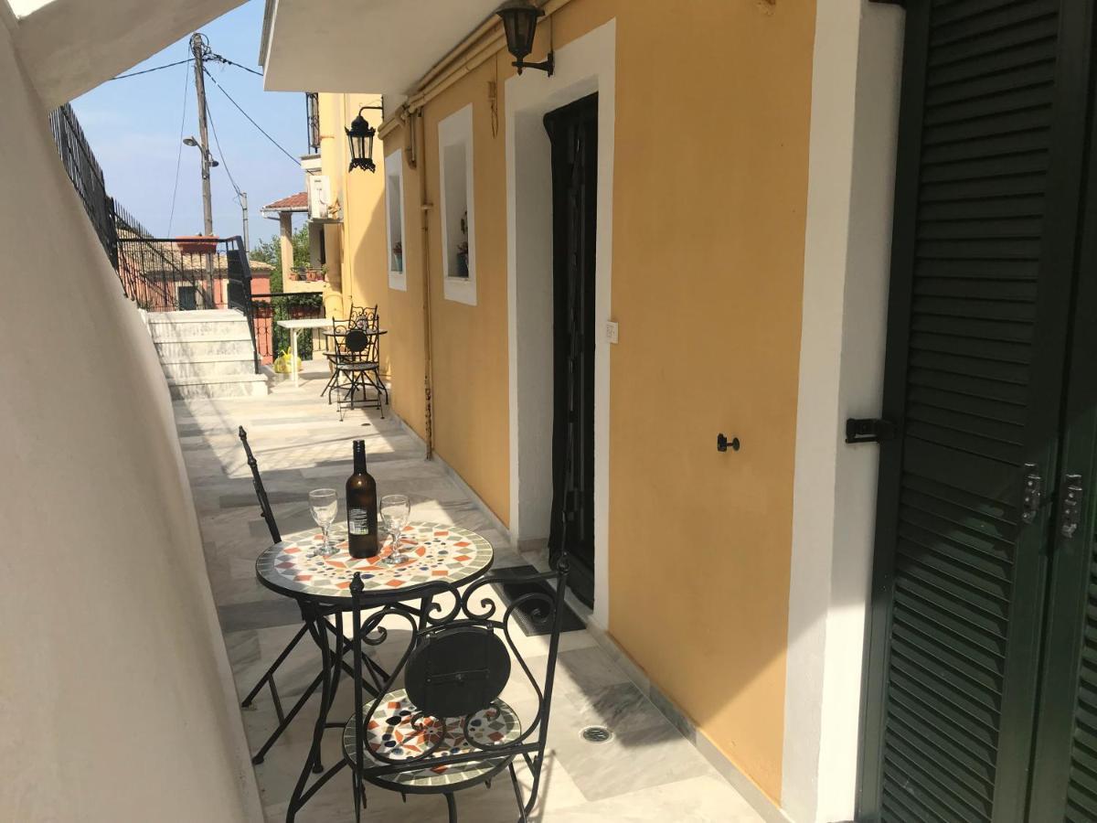 Schoenes Familienappartement In Pelekas, Corfu Mit Meerblick Exteriör bild
