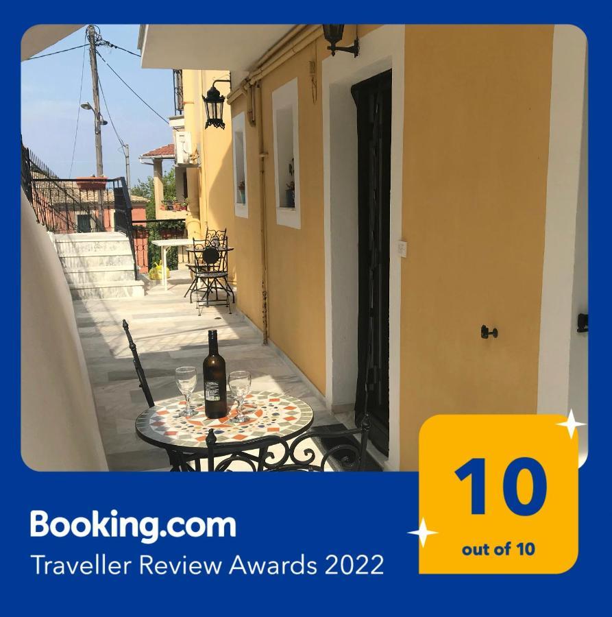 Schoenes Familienappartement In Pelekas, Corfu Mit Meerblick Exteriör bild